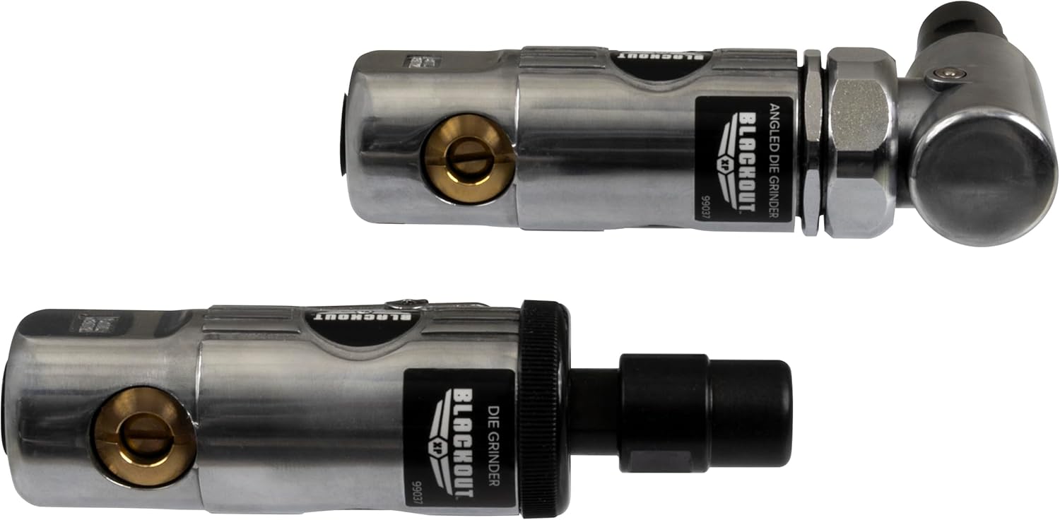 Blackout XP Air Die Grinder Kit with 1/4” Right Angle Grinder and 1/4” Straight Die Grinder Combo