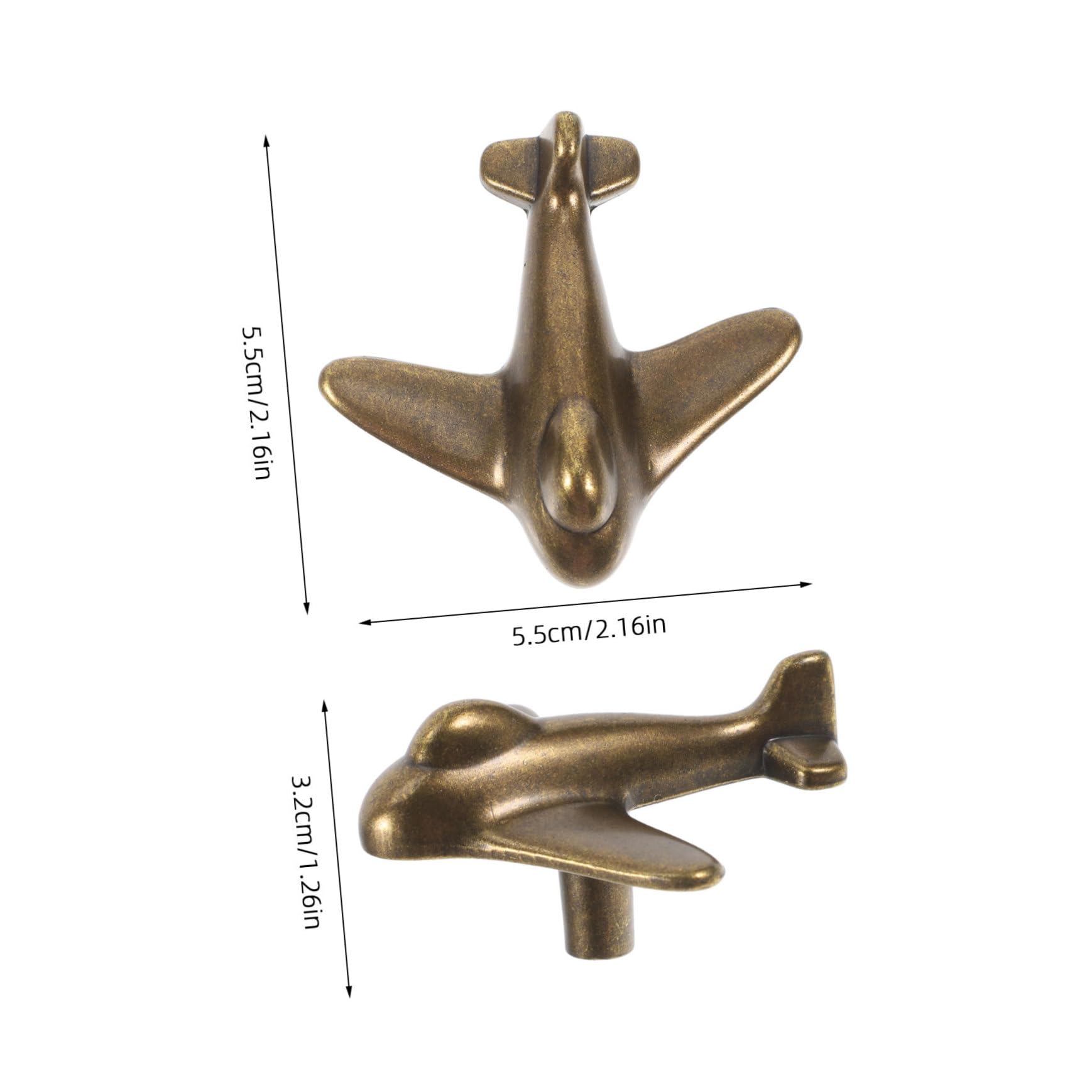 KICHOUSE Aircraft Knob Boys and Girls Drawer Pulls Metal Decorative Handle Wardrobe Handle Boys and Girls Cabinet Pulls Drawer Knobs