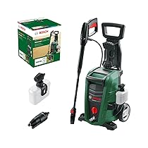 Bosch Idropulitrice UniversalAquatak 135, 2 ugelli, filtro per l’acqua, pistola ad alta pressione, tubo flessibile da 7 m, cavo da 5 m, potenza 1900 Watt, pressione: 135 bar, portata max.: 410 l, h