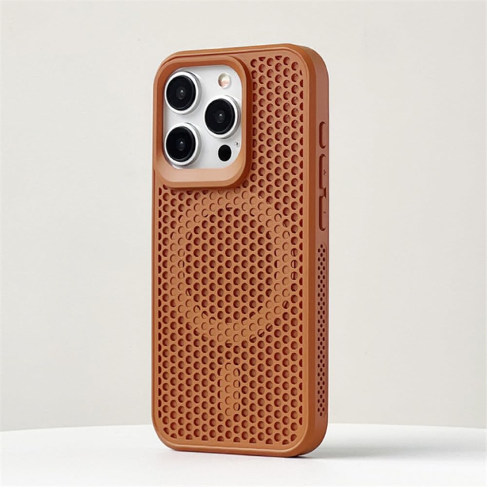 Étui de refroidissement iPhone 15 Pro Max coque en maille aimantée intégrée - 6