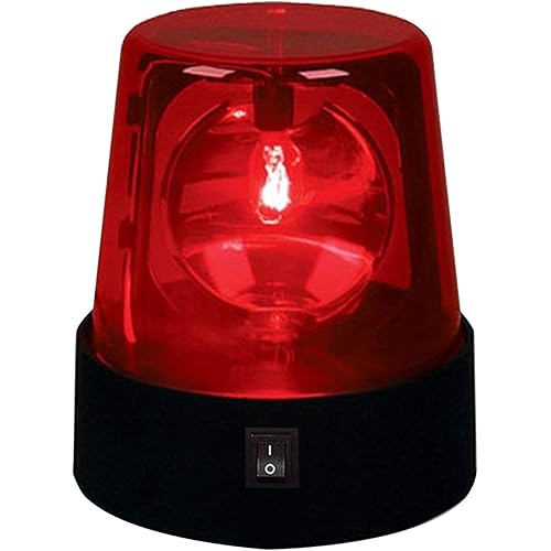3inch Rotating Red Flashing Beacon Party Lamp DJ Strobe Light Disco Ball Light, 360 Degree Flashing Flare Safety Warning Lights Emergency LED Police Car Siren Strobe Lights (red)