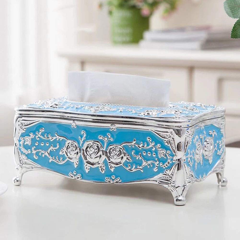 XHXseller Tissue Box Holder, Rectangular Napkin Holder Pumping Paper Case Dispenser Cover for Hotel Home Car Gift Office Desktop Toilet,Multiple Color