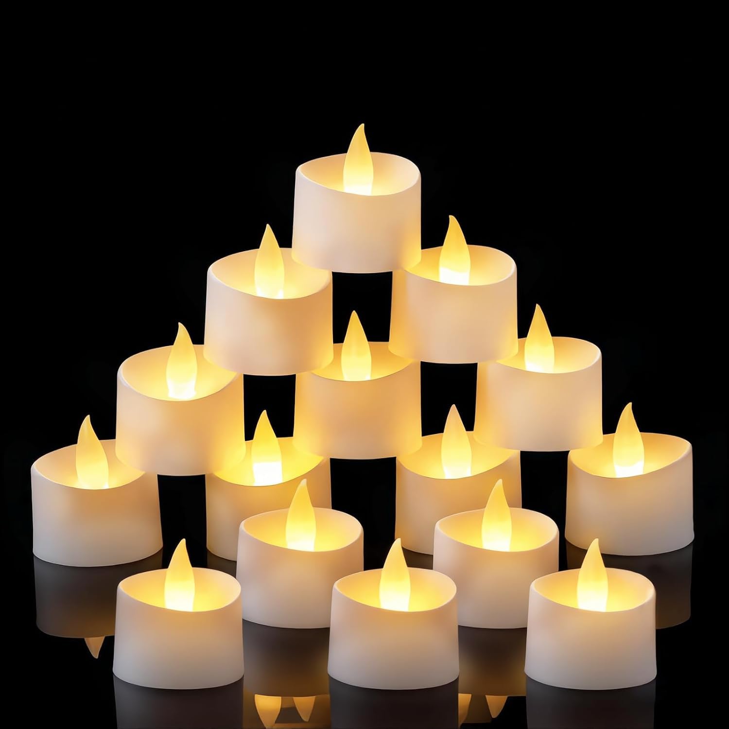 24 Pezzi Candele LED Fiamma Oscillante Piccole Candele Finte Batteria Durata Fino a 200 Ore per Matrimoni, Feste, Halloween, Natale