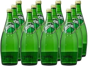 Perrier Water | Sparkling Natural Mineral Water | Glass with Resealable Lid | 330 ml x 24 Bottles | France | Cocktails