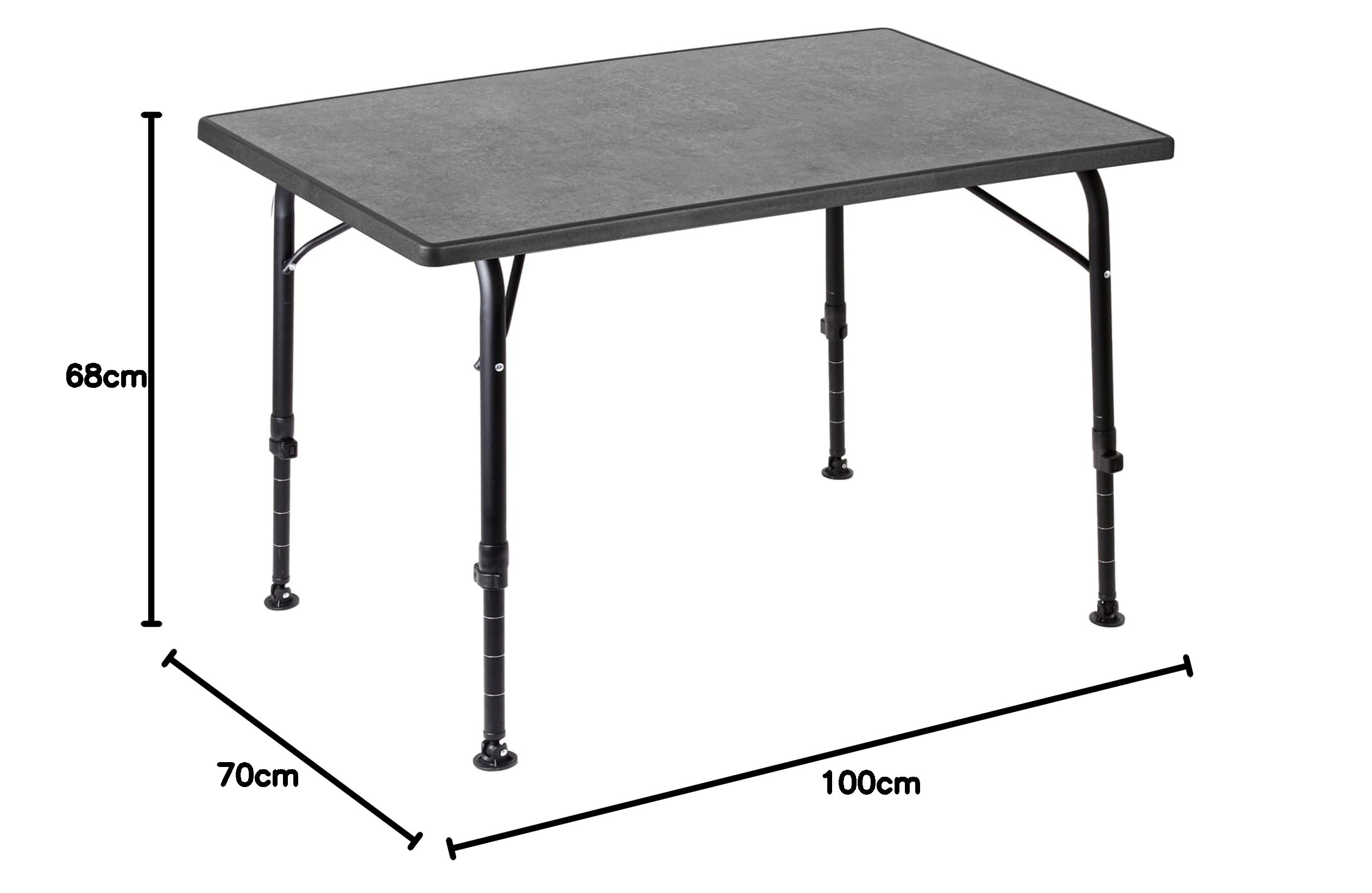 BRUNNER 0406111N Tavolo con Ripiano Resistente alle Intemperie Recreo 100, Ripiano 100X68 Cm