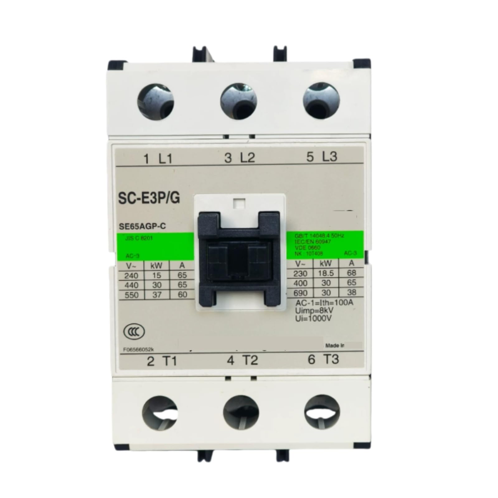 HKEJSJWA Contactors SC-E3P/G, DC24V DC48V DC110V DC220V Electromagnetic Contactor(DC24V)