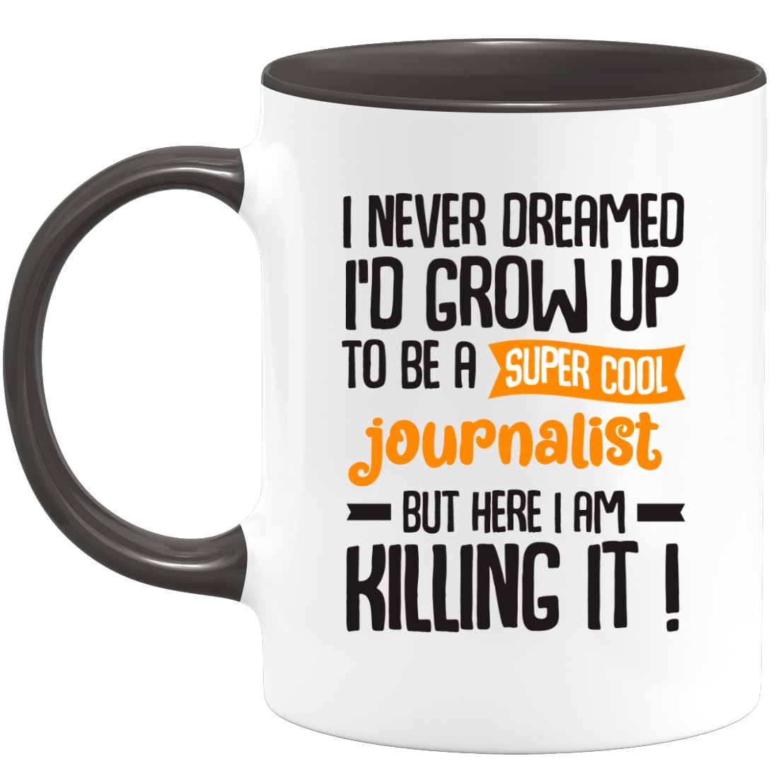 quotedazur - Personalized Custom Coffee Mug For Cool Journalist - The Perfect Retirement Gift - Personalized Men Colleague - Original Job Birthday,