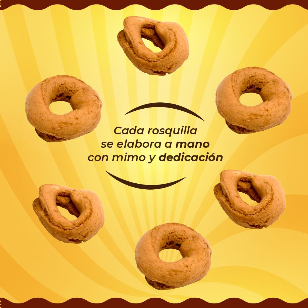 LAPASION - Rosquillas fritas hechas a mano | Rosco | Caseras | Rosco | CHANDRIOS | Palmeras |Dulces | 2.2 Kg