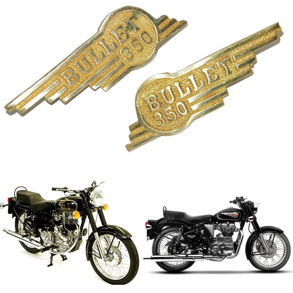 Road Religion® Pure Brass Side Panel Monogram/Emblem for Bullet 350 (Pure Brass)-image-46