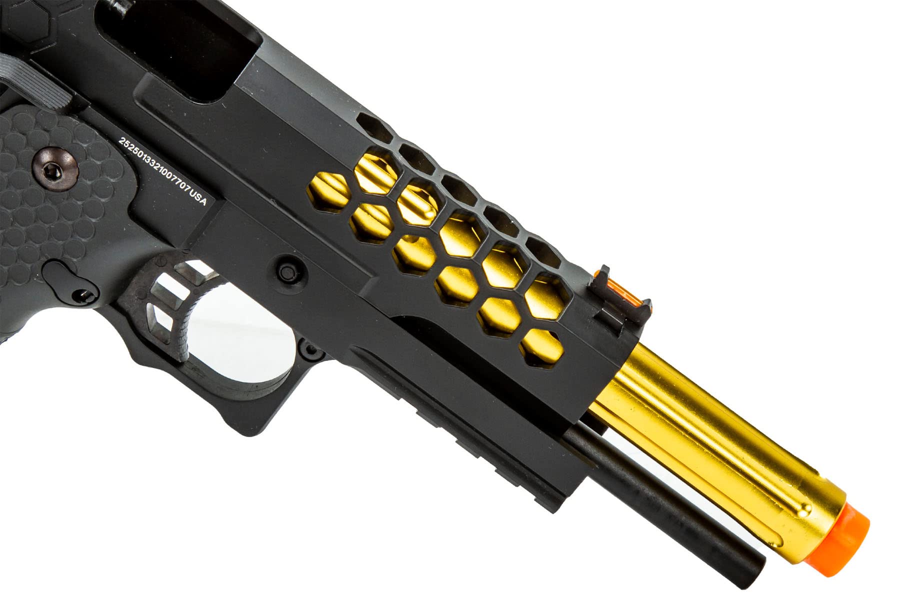 Amazon.com : 340 FPS Golden Ball x Eagle OTS .45 Hi-Capa Gas