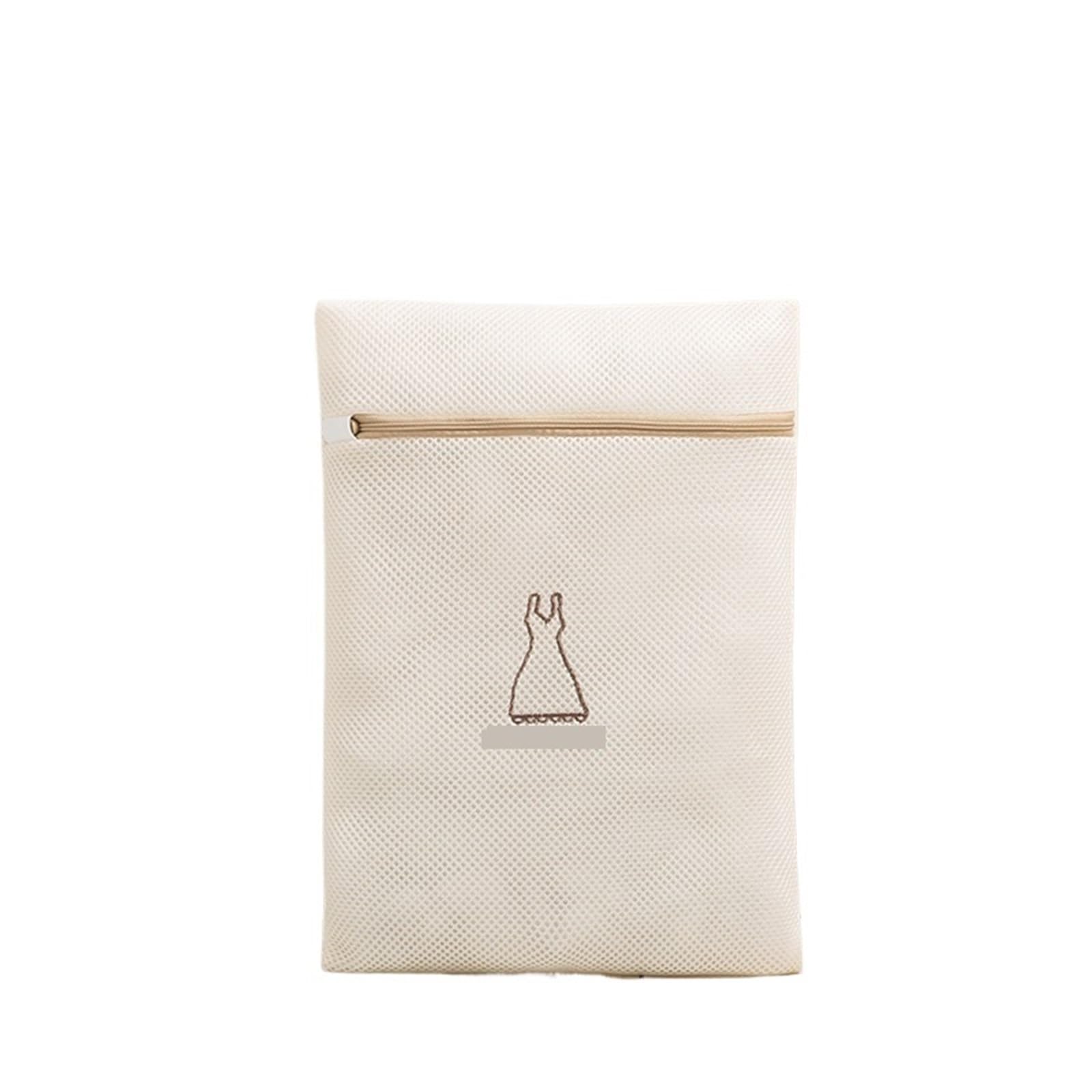 Csshnl One Color Laundry Bags Laundry Bag Mesh Laundry Pouch Household Clothes Cleaning Washing Bags For Washing Machines(Dress 30X40cm)