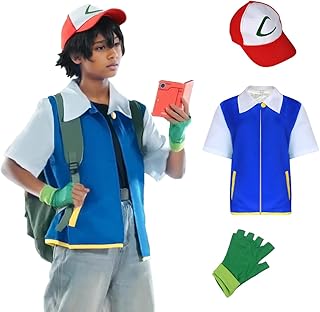 Unisex Kids and Adult Trainer Jacket Anime Cosplay Costume Hoodie Gloves Hat Sets Halloween - Buy now
