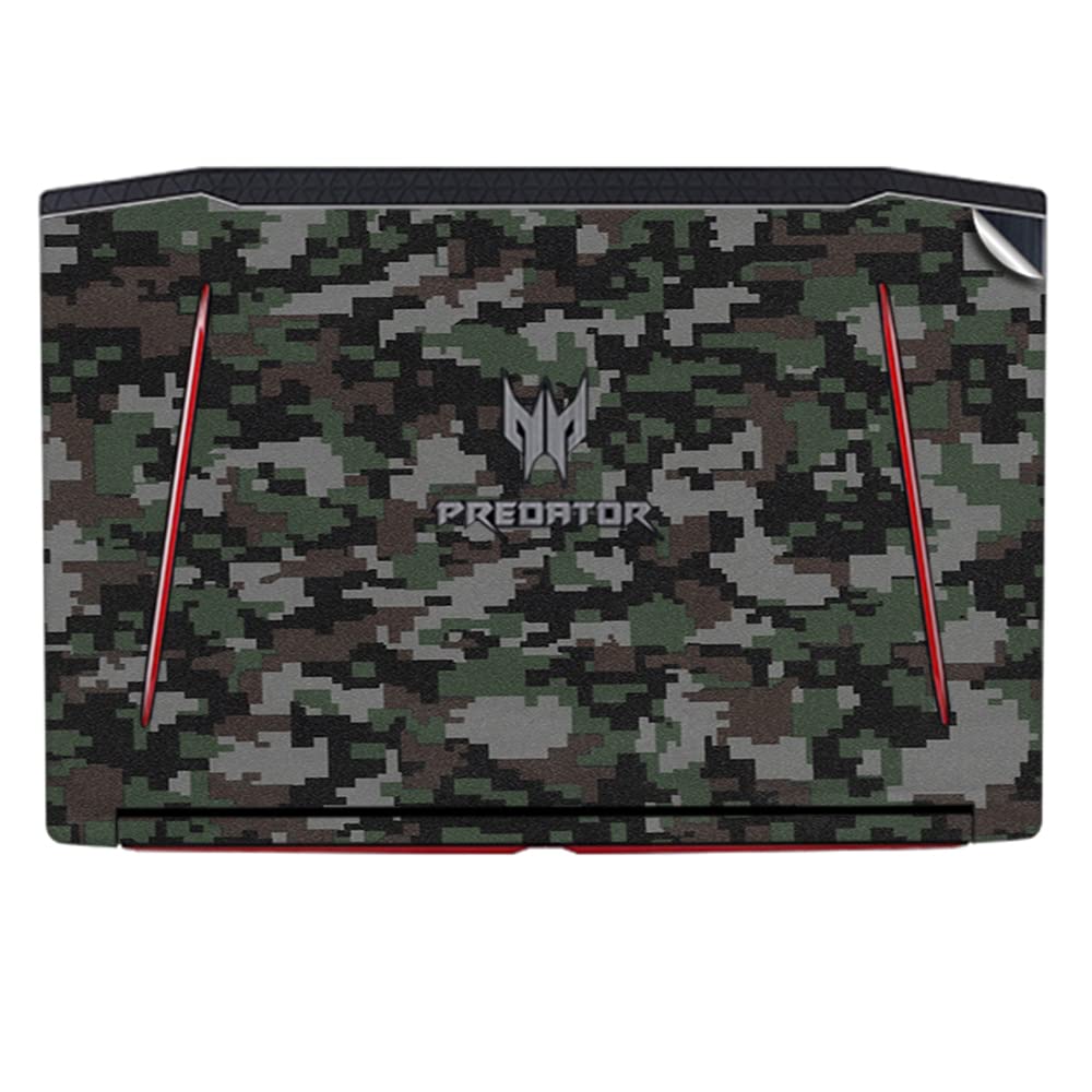GADGETS WRAP Premium Vinyl Laptop Decal Top Only Compatible with Acer Predator Helios 300 15.6 MN-N17C1 - Military Print