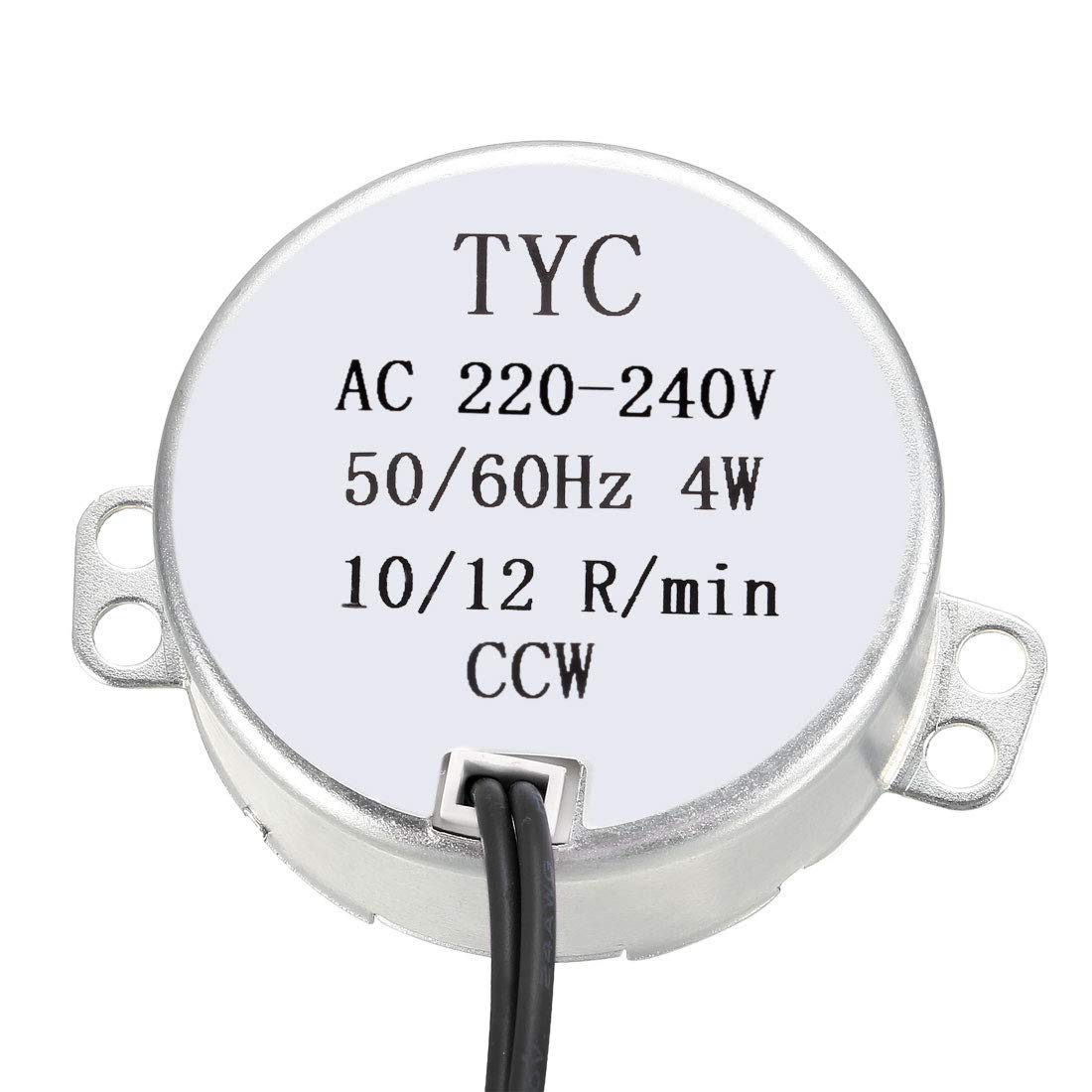 sourcing map Sincrónico Sincronizar Motor AC 220-240V 4W 10-12RPM/MIN 50-60Hz CCW para Hecho Mano, Modelo o Guía Motor