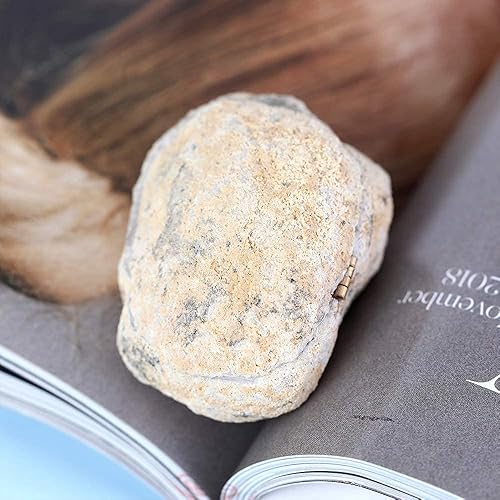 Miniatura 3 de Pasbas caja de anillo de cristal Geoda 100 natural racimo de cristal recubierto de titanio soporte de anillo de cuarzo para propuesta compromiso