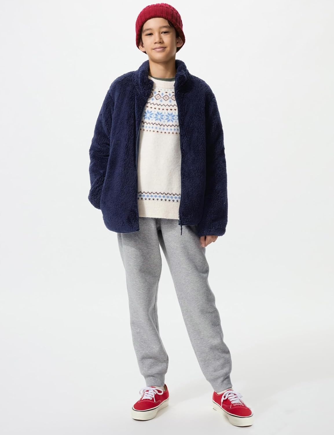 Flygo Boys Girls Fleece Pants Sherpa Lined Sweatpants Athletic Joggers Winter Warm Unisex Kids Active Pull-On Pants