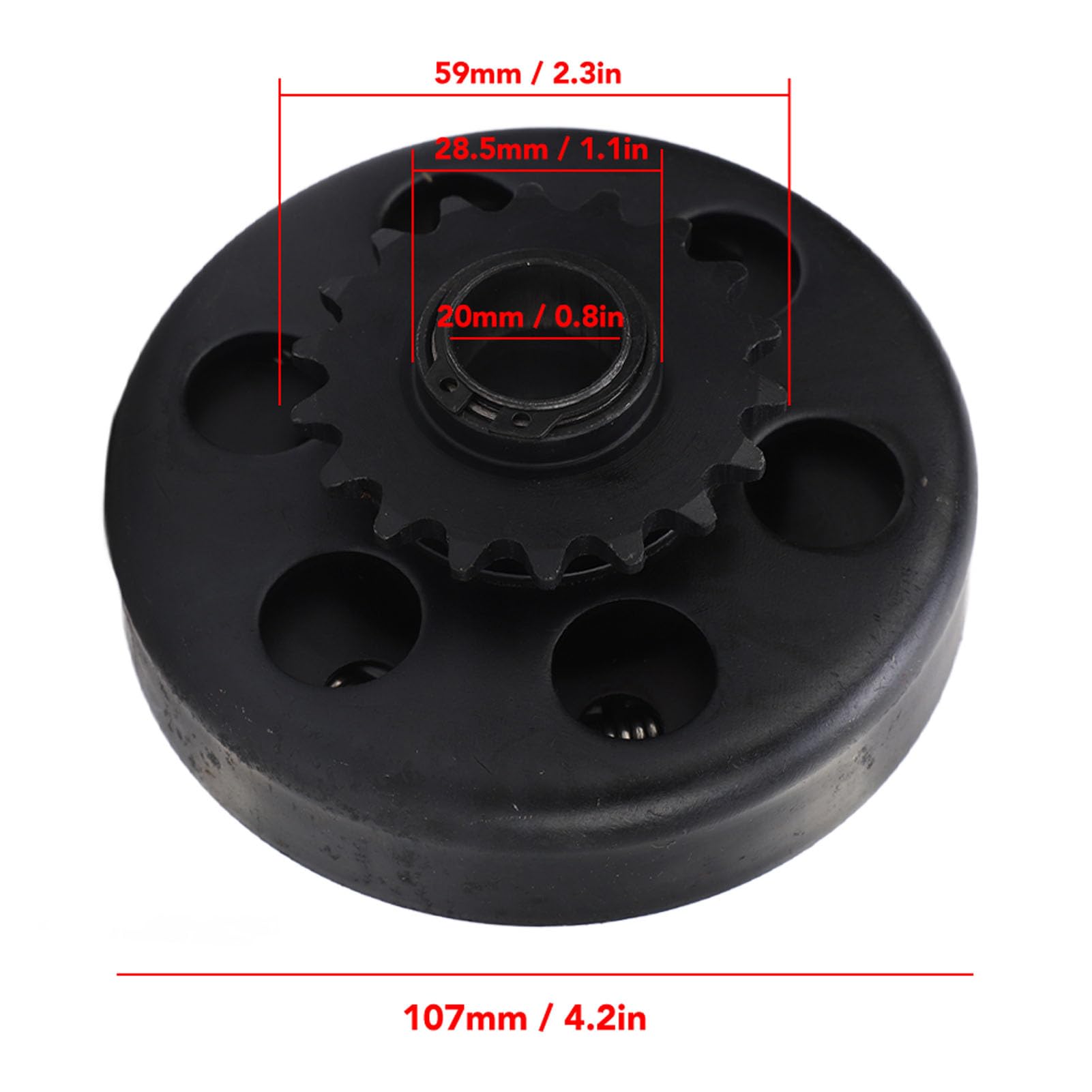 18T Go-Kart-Kupplung, 20 Mm 35 Kette – Hochleistungs-Fliehkraftkupplung für ATV, Mini-Bike, Schnelle Beschleunigung, Feinfühlige Steuerung, Einfache Installation