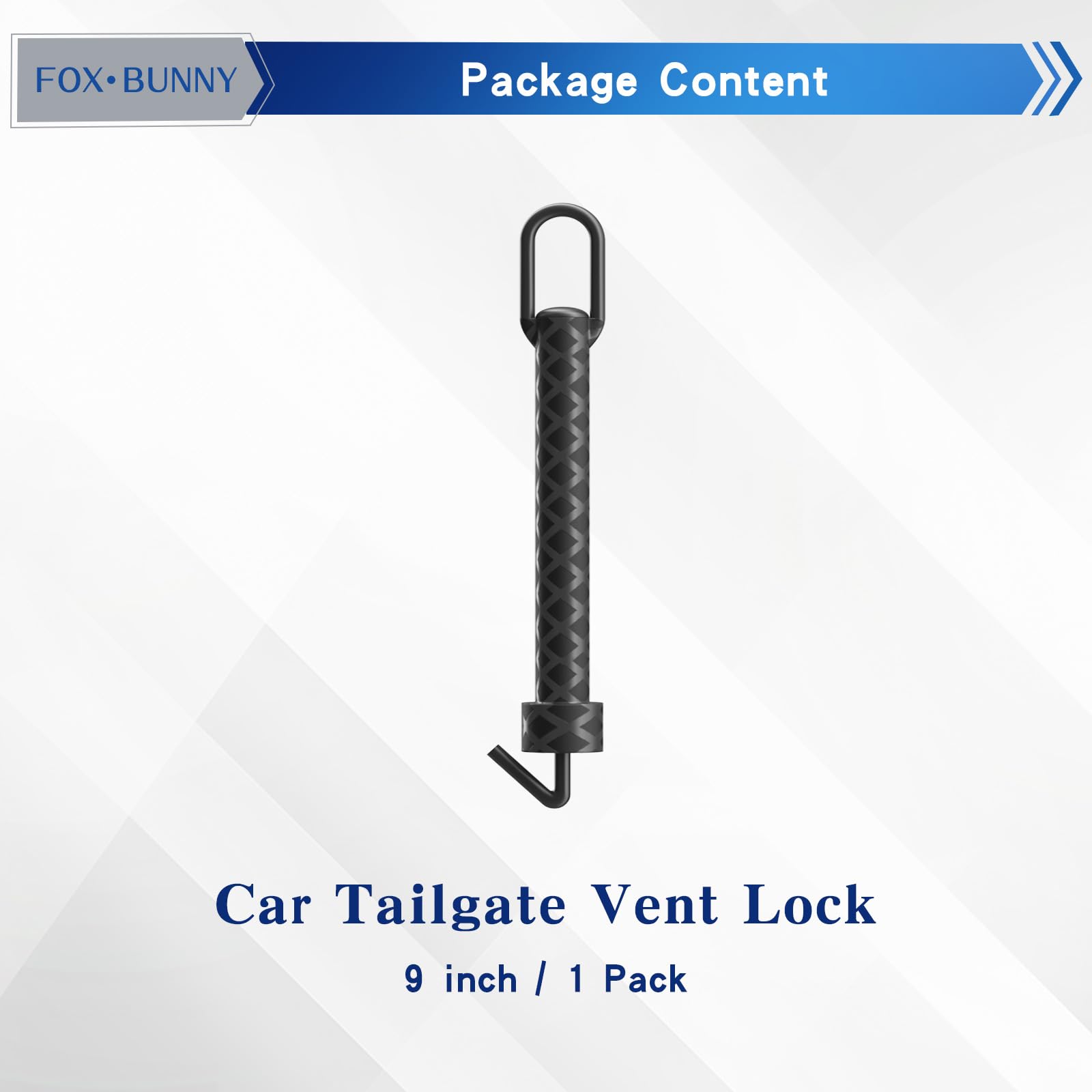 Tailgate Vent Lock - Pet Ventilation Car Door Lock - Latch Hook Dog Guard for Boot/Trunk Lid - for Hatchbacks Vans & More - (9 inch) - Image 3