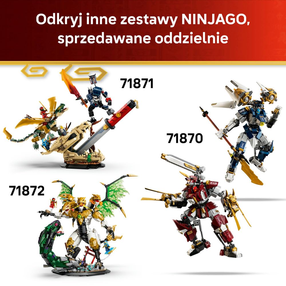 LEGO NINJAGO Ninjaścigacz X-1 — 15-lecie 71867 | pojazd ninja, model pojazdu, prezent dla fana ninja 14+, 691 elementów