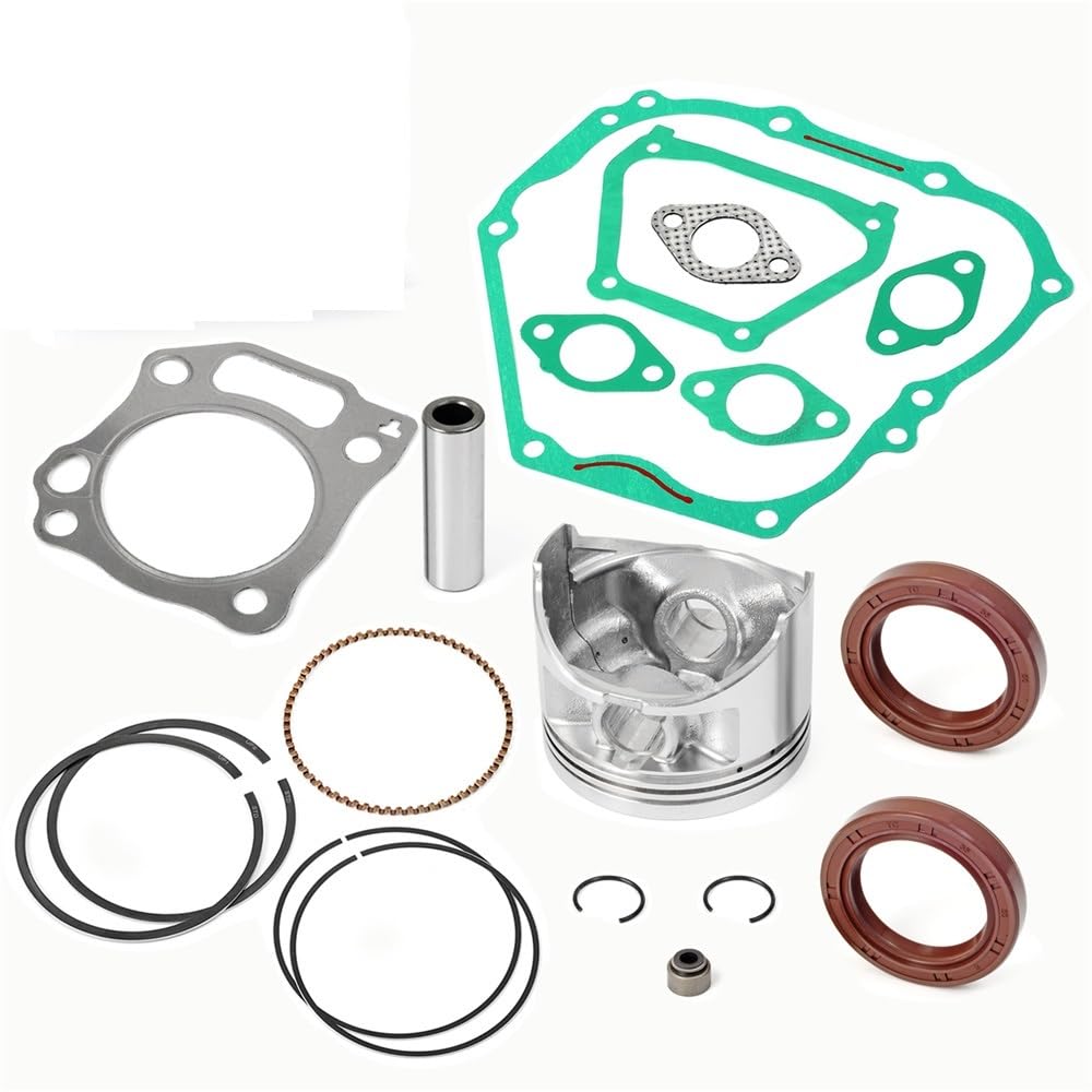 pist. MOTORE 357cc 0,5mm Pistone sovradimensionato ANELLI GUARNIZIONI Adatto for GOLF CART a 4 tempi G21 22 23 27 28 YDRA 00-13