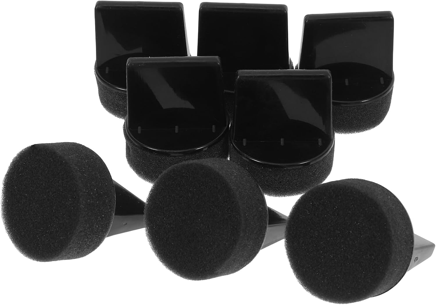 HEMOTON 8pcs Multi-Purpose Round Painting Sponges Detail Painting Sponge Set for Artists and Crafters Suitable for Pottery Leather Furniture Shoes and Car Seats
