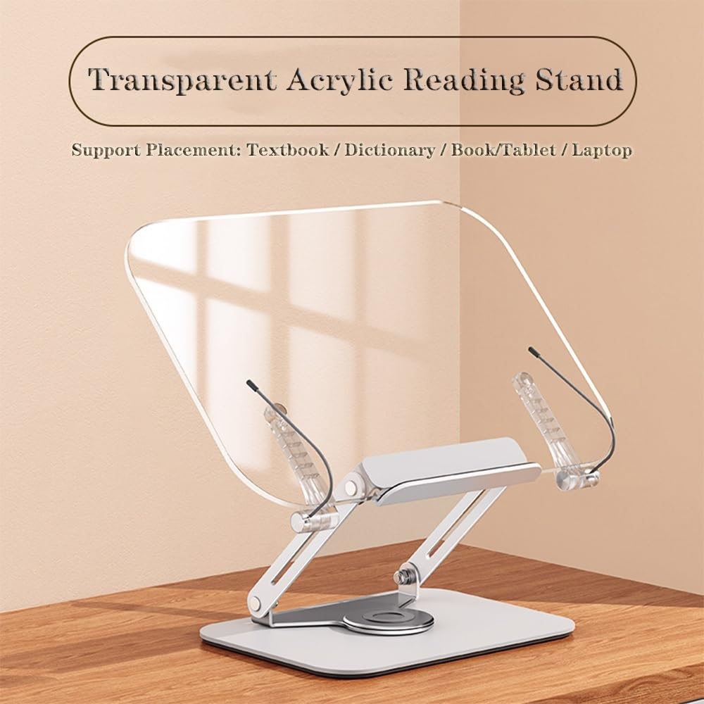 Elevador para portátil Soporte for portátil de acrílico, multifunción, for Leer Libros, Plegable, for Tableta Soporte para Laptop