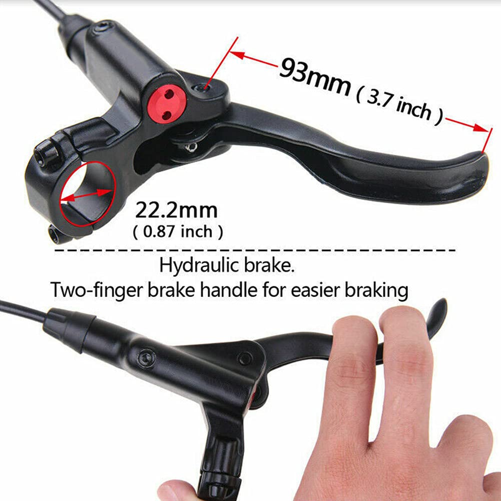 Hydrauliczne hamulce tarczowe MTB, lewy i prawy tył i przedni rower górski, hydrauliczne hamulce tarczowe, zestaw hamulcowy olejowy do MTB, E-Bike, rower górski