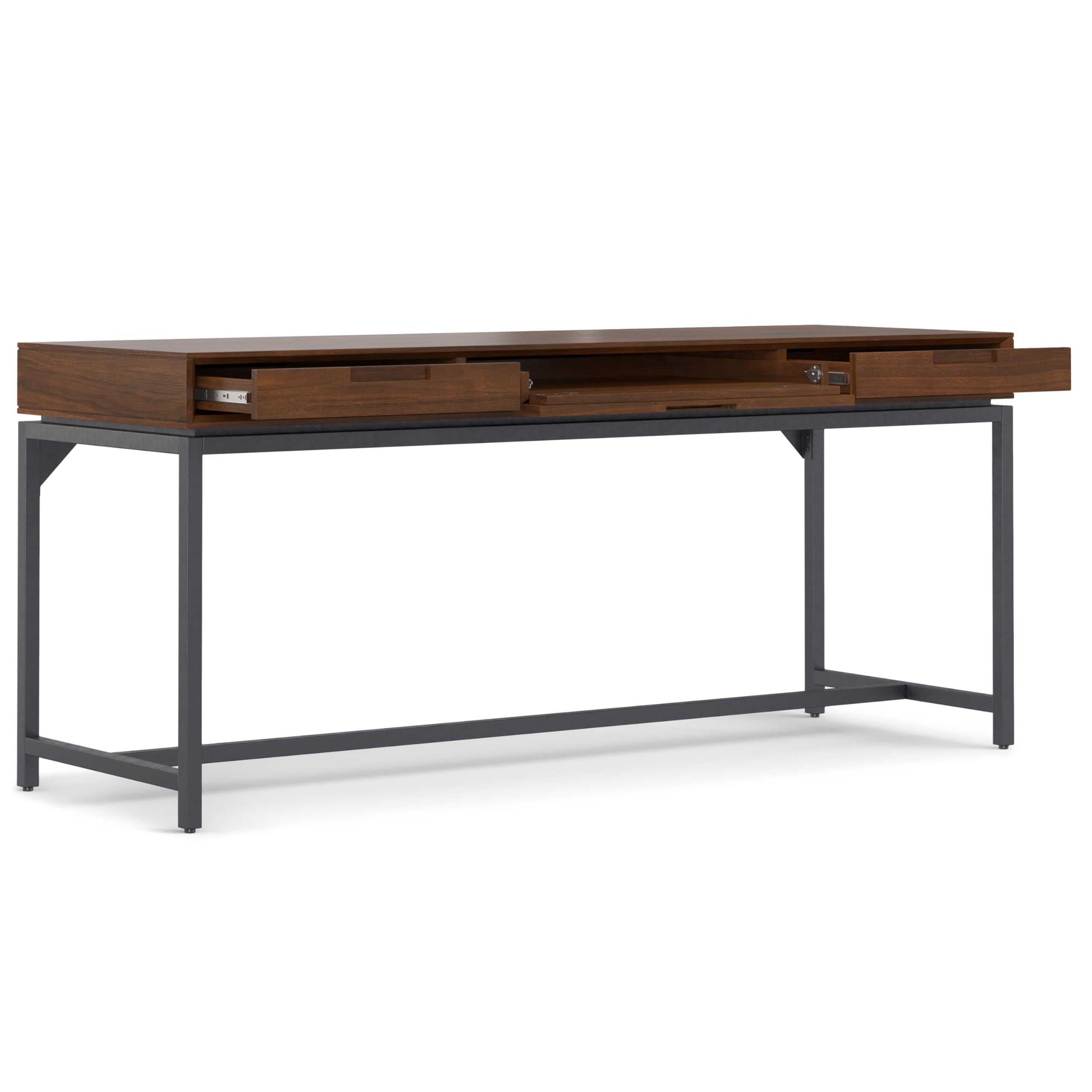 Amazon.com: SIMPLIHOME Banting Desk - 72 Inch Wide Solid Walnut