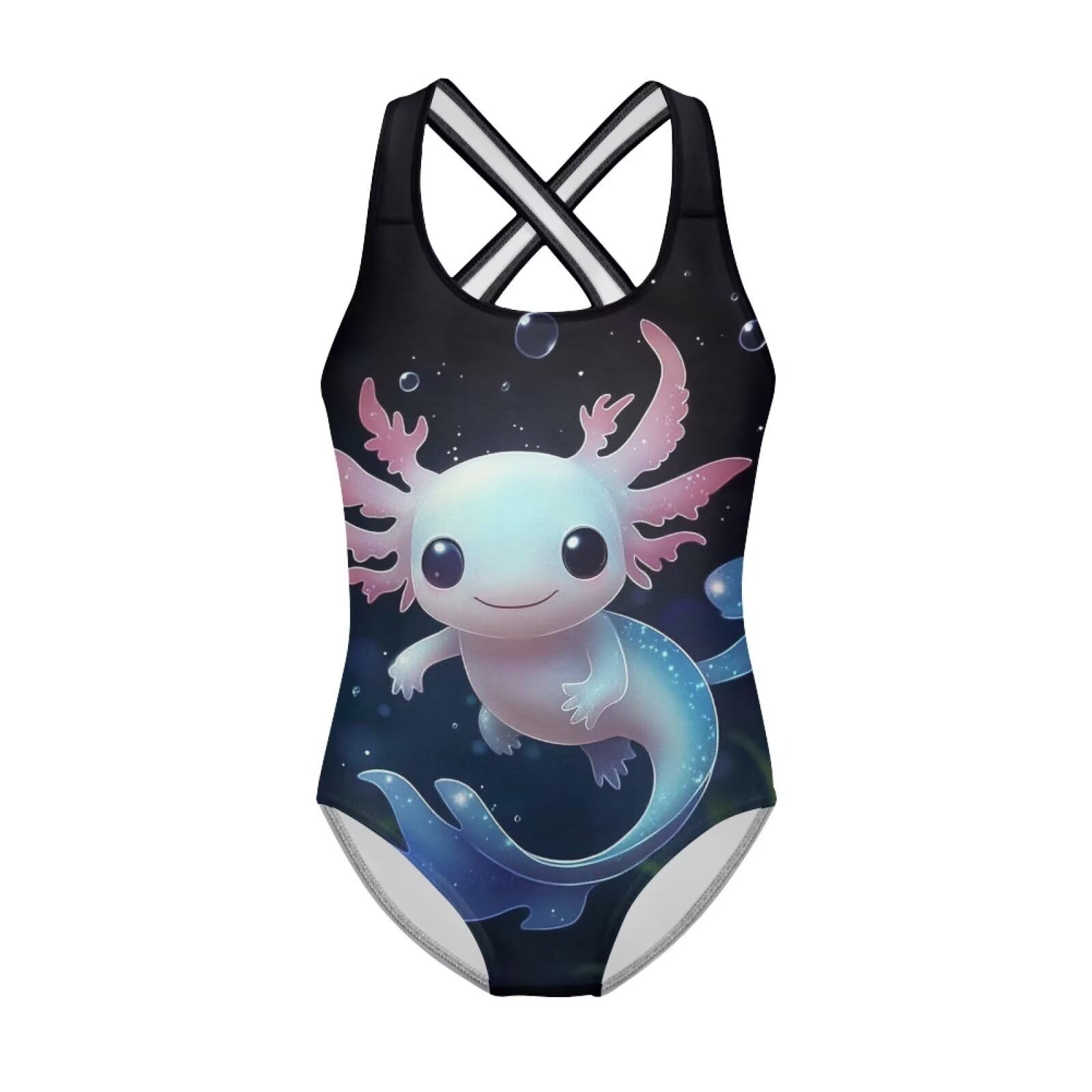 Girls Swimsuit Criss Cross Back 1-Piece Summer Beach Swiwmear