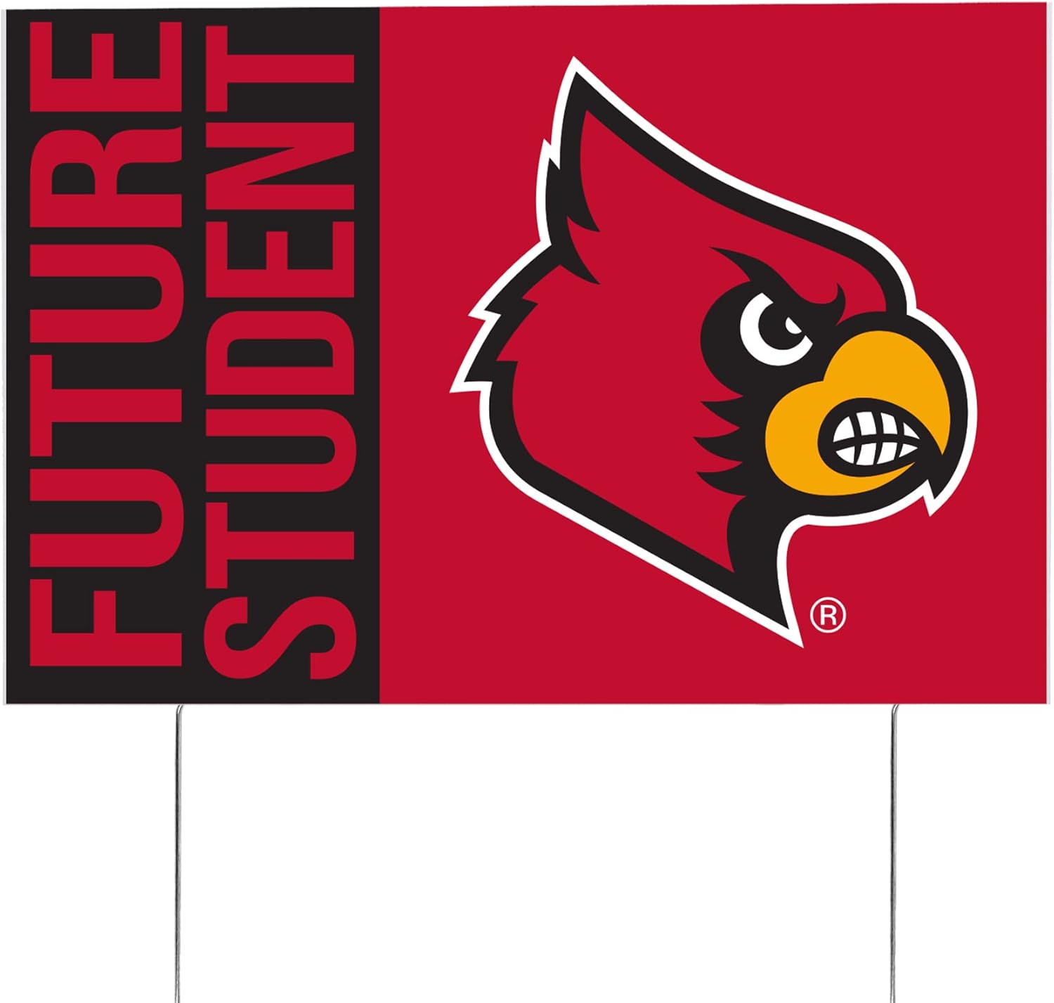 Desert Cactus University of Louisville Cardinals 12x18" New Student Celebration Yard Sign Outdoor Lawn Display with Stakes (Grad Sign 4)
