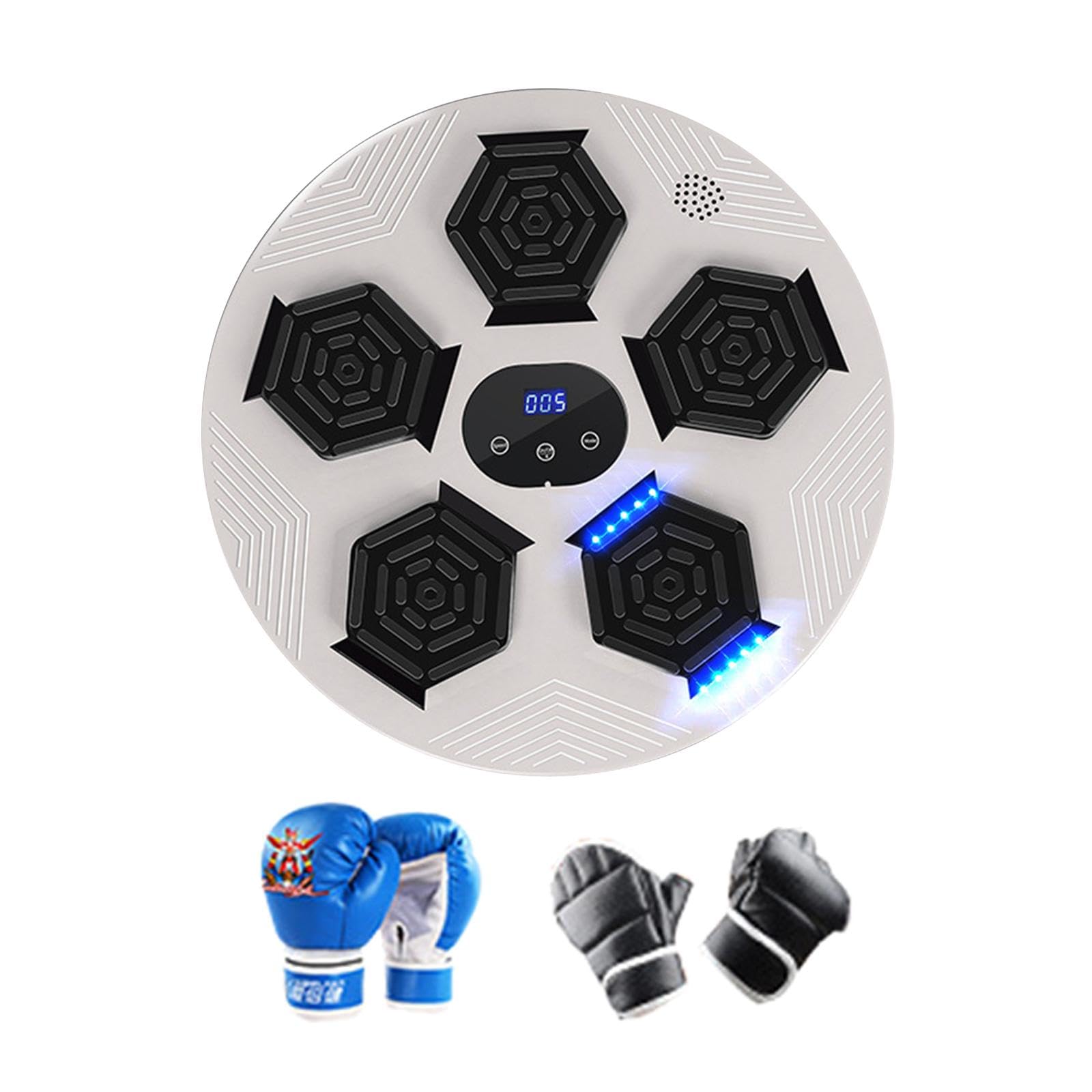 Enakshi® Music Boxing Machine Sports Workout Punch Force Tester Response Coordination Light Grey|Sporting Goods | Boxing, Martial Arts & MMA | Training Equipment & Supplies | Punching Bags-image-8