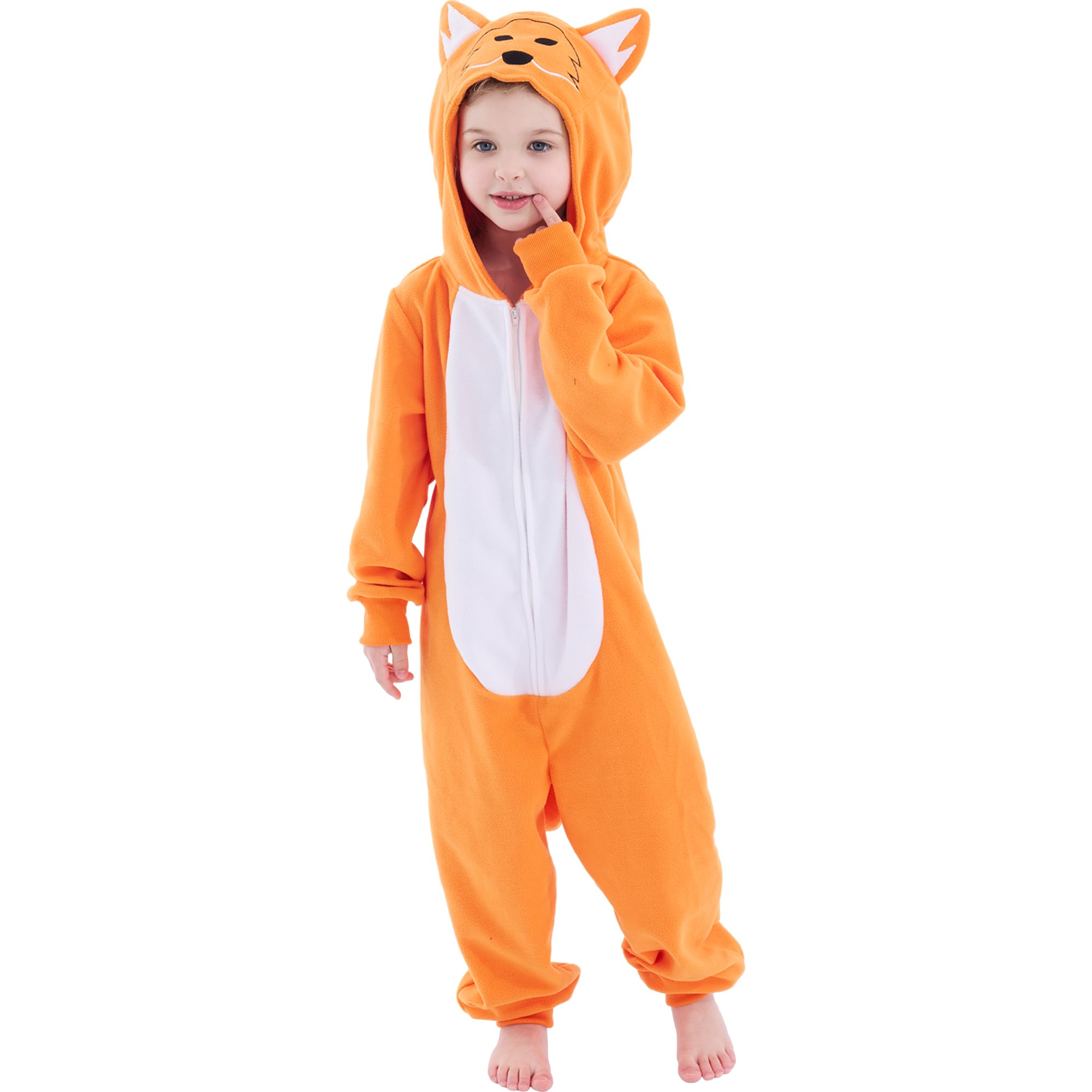 Sincere Party Fox Onesie for Kids, Book Week Animal Costume for Boys and Girls S 4-6 — image 1