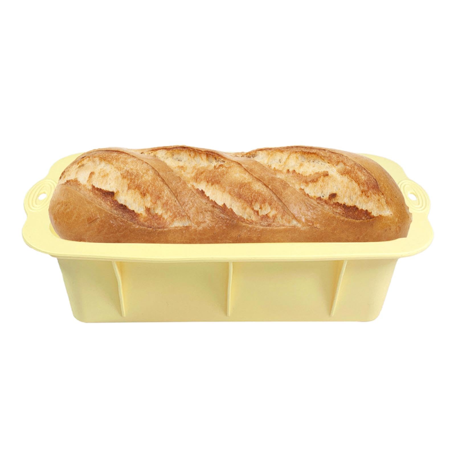 Set Di 2 Stampini Per Pane In Silicone, Rettangolari 25x14x6,5 Cm. Antiaderenti, Senza BPA, Adatti A Forno, Microonde E Lavastoviglie. Perfetti Per Pane Fatto In Casa, Plumcake, Brownies.