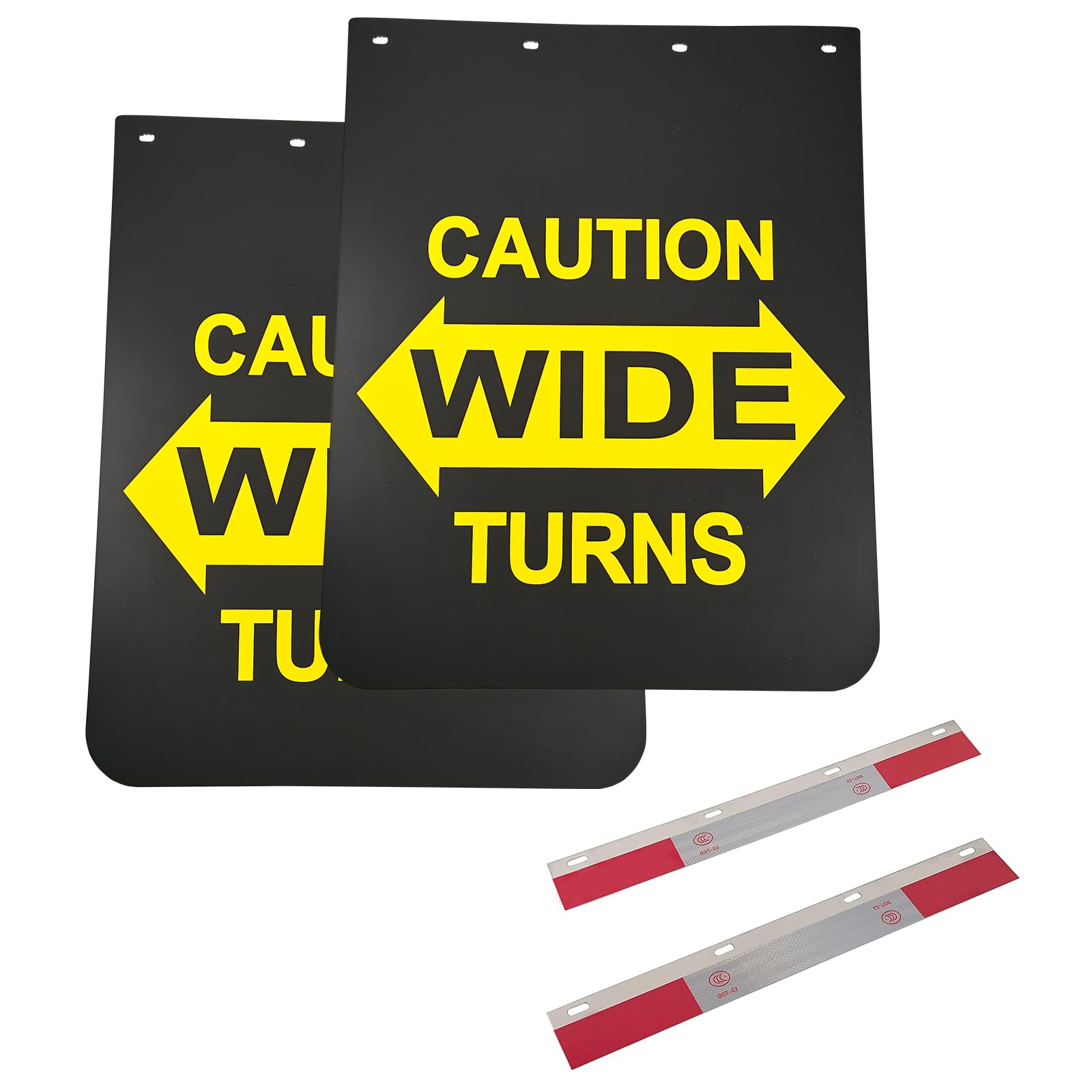 ZANURA 24"x30" Black Polymer Mud Flaps - mud flaps and splash guards | Mubboo