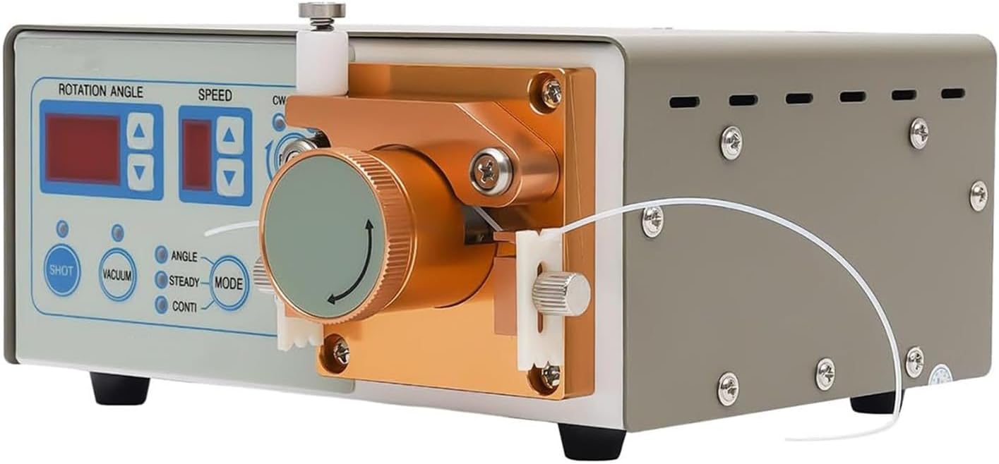 Semi-Auto Peristaltic Digital Display Glue Dispenser Machine, Manual Tube Dispensing Pen, Dispensing Controller, Speed 0~160RPM, for Electr, Various Aqueous Glues