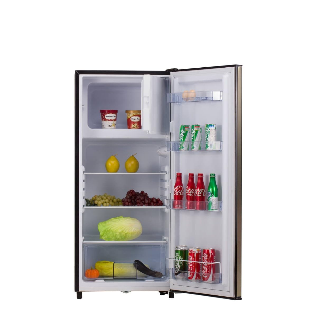 FrigeluX Réfrigérateur Vertical Inox RF190A++VCM 161L