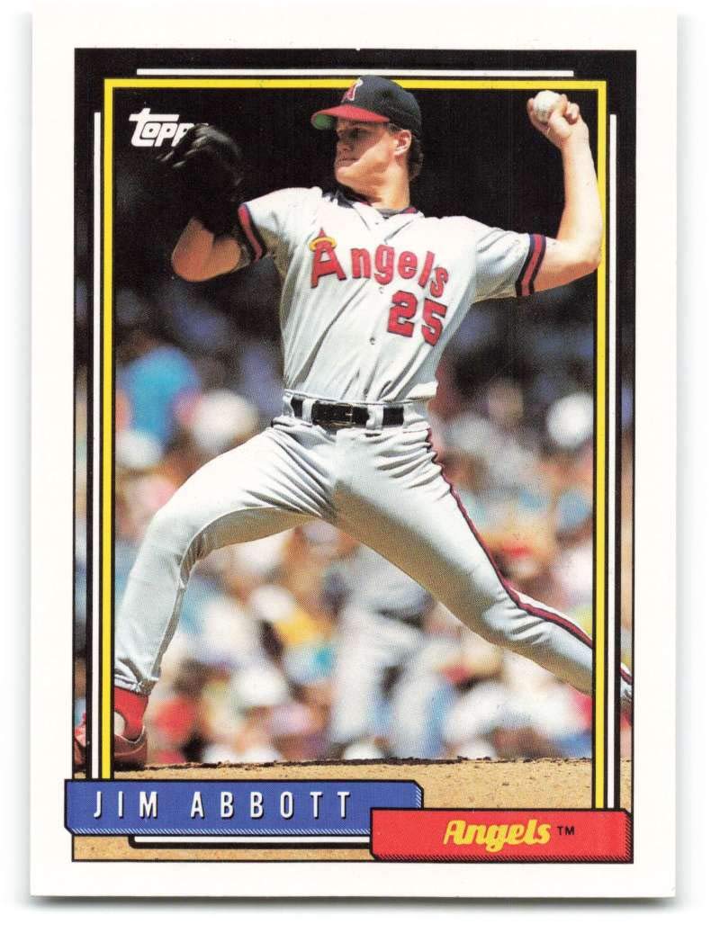 Amazon.com: 1992 Topps Baseball #530 Jim Abbott California Amazon.com: 1992 Topps Baseball #530 Jim Abbott California