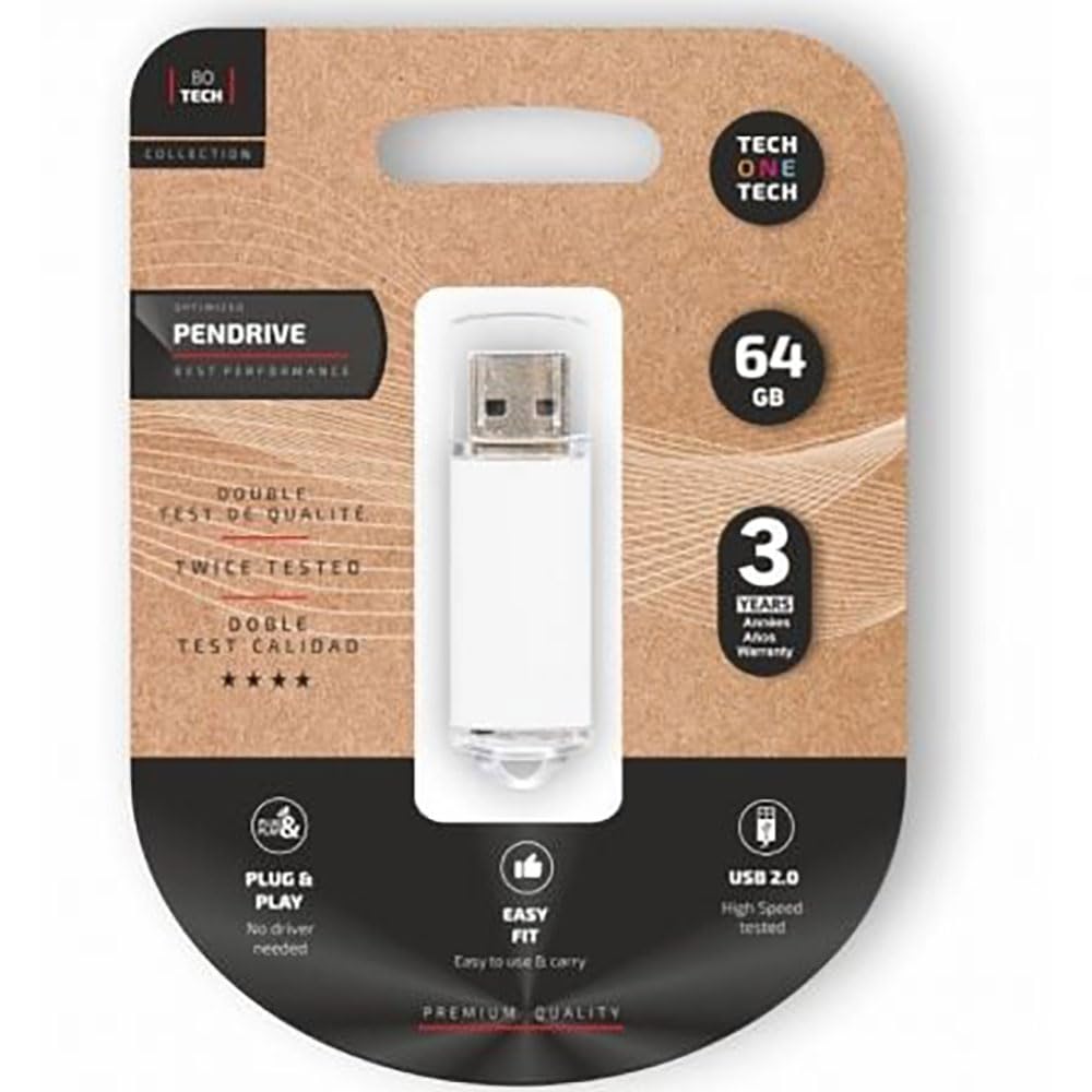 Tech One Tech Chiavetta Usb TEC3007-64 Bianco 64 Gb - 4