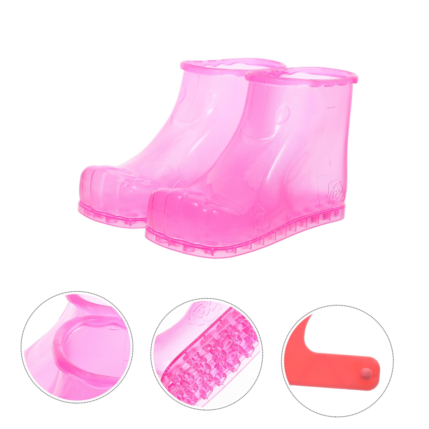 Zapatos de Baño de Pies de Pvc Hogar Masaje para Pies Uso en Casa y Ayuda Circulación