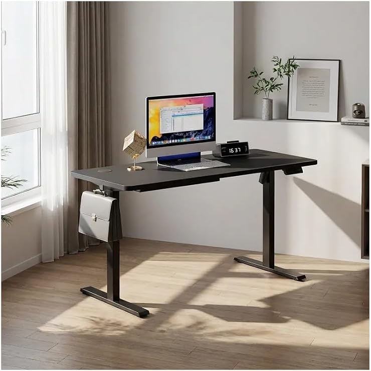 adornist - Yüksekliği Ayarlanabilir Ergonomik Bilgisayar & Çalışma Masası - Tek Motorlu (2 Hafızalı) (Siyah, 120 * 60)