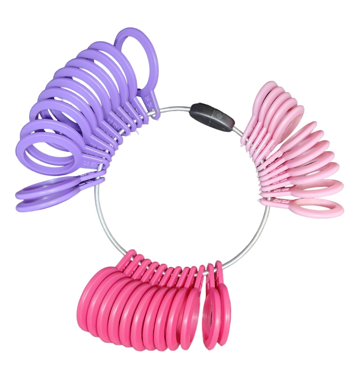 Kumu Jewellery Tools® Ring Sizer, Super Soft Plastic, Handy for Measuring Ring Size (Ring Sizer)