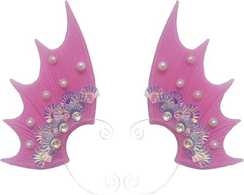 Miniatura 1 de Orejas de sirena, aletas auriculares, aretes de clip envolventes, sin piercing, se visten como una sirena Jugando a la sirena fingiendo ser una