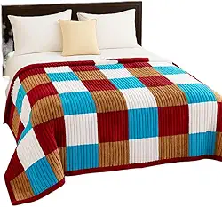 Coberta Casal Grossa 2.20x1.80 Inverno Cobertor Colorida (Sherpa colorida 10)