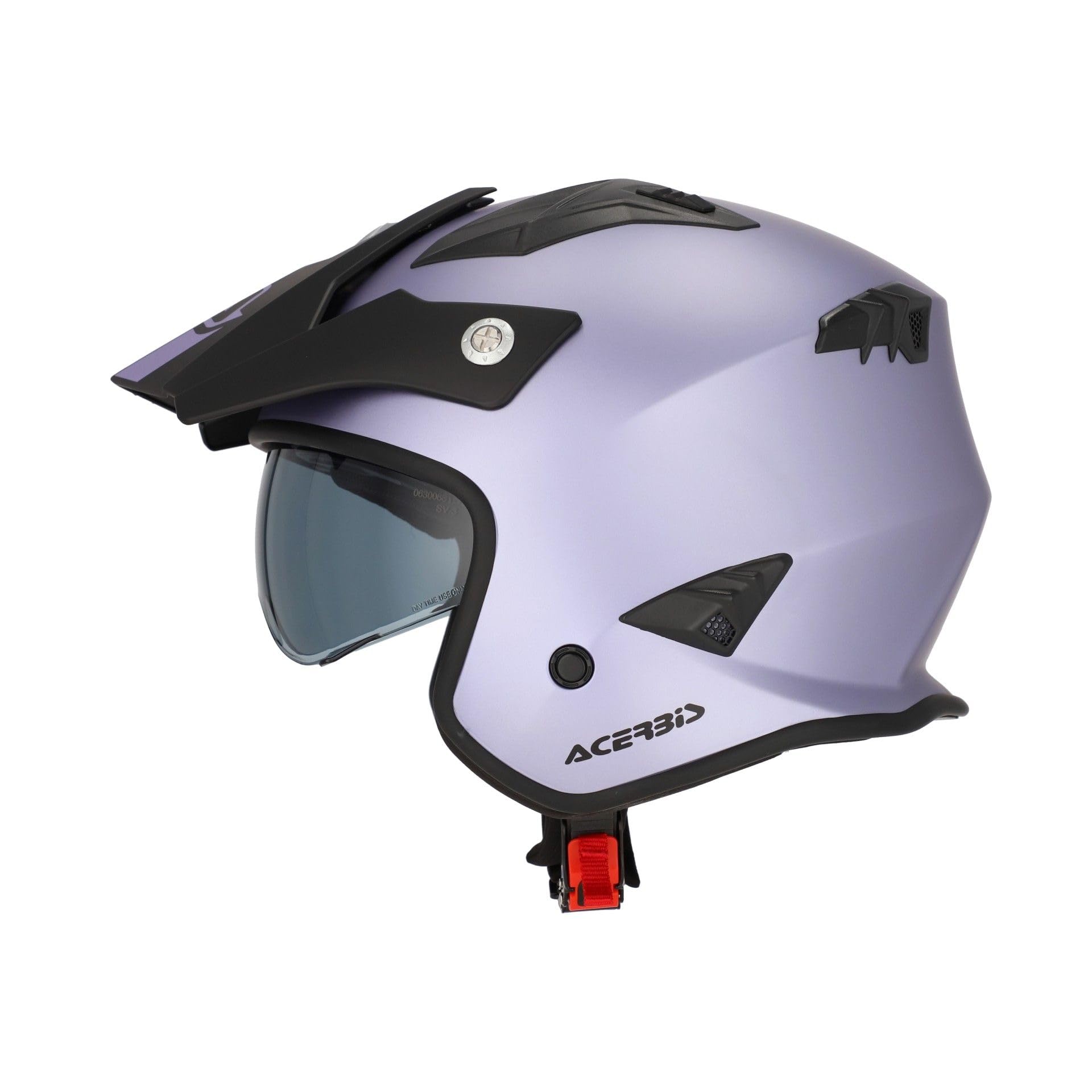 Acerbis - Casco Jet Aria - Color púrpura metálico - Talla S