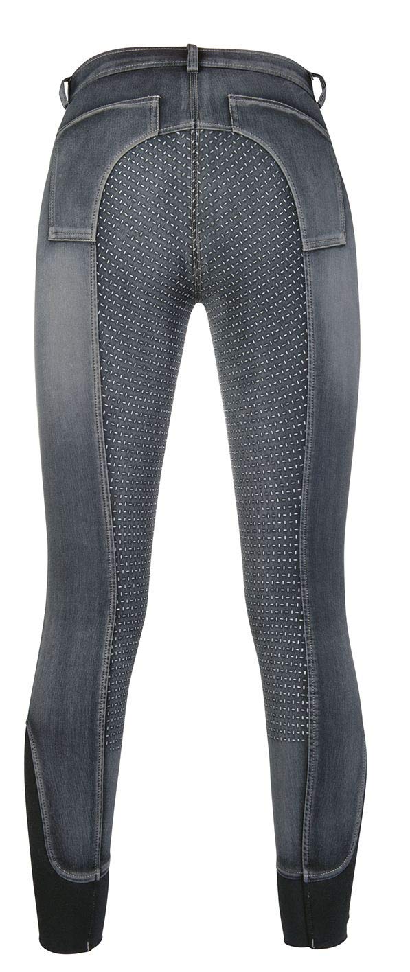 HKM Reithose -Sedona- Denim Silikon Pantaloni Unisex - Adulto