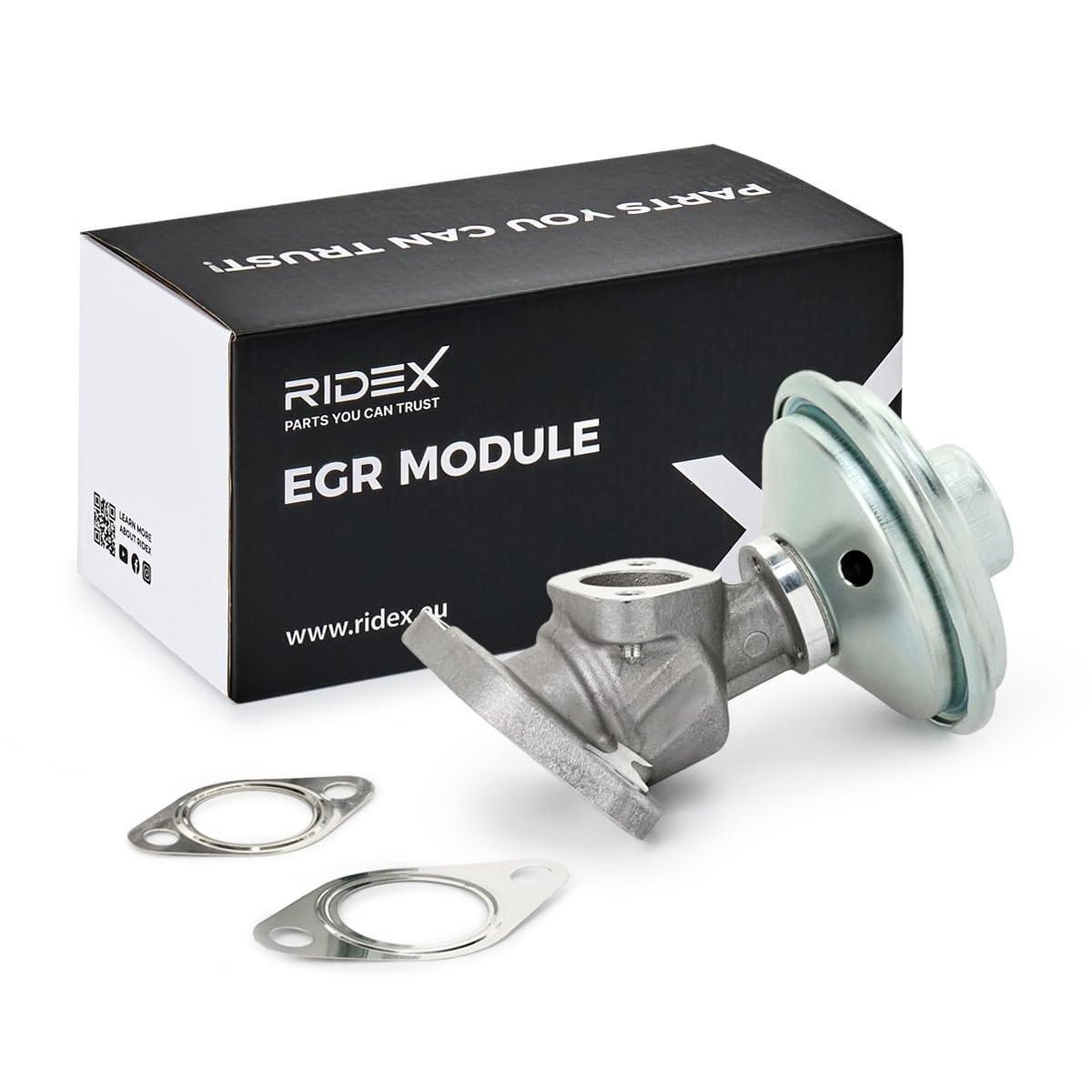RIDEX 1145E0075 Valvola EGR pneumatico con guarnizione Compatibilità con AUDI A4 Avant 8ED, B7