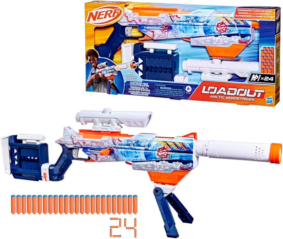 Nerf Loadout Arctic Zerostriker Lançador