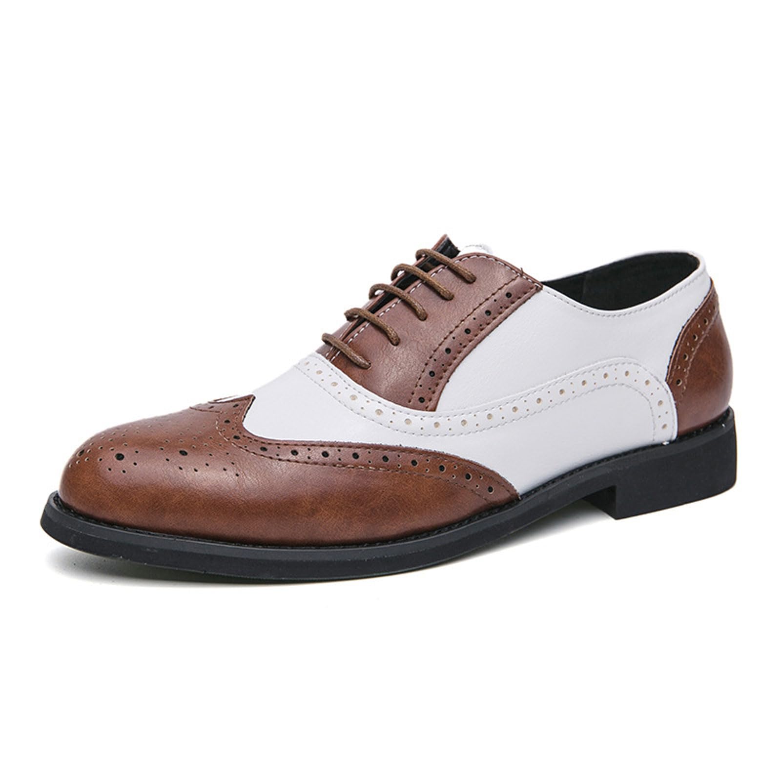 Chaussures Brogue Classiques Décontractées À Lacets pour Hommes Business Basses Mariage Banquet