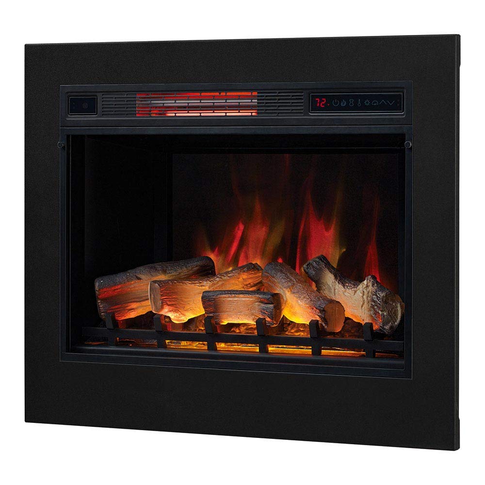 ClassicFlame 28 3D SpectraFire Plus Infrared Electric Insert u0026 Trim Kit -  Black, 28II042FGL u0026 BBKIT-28 : Home u0026 Kitchen - Amazon.com