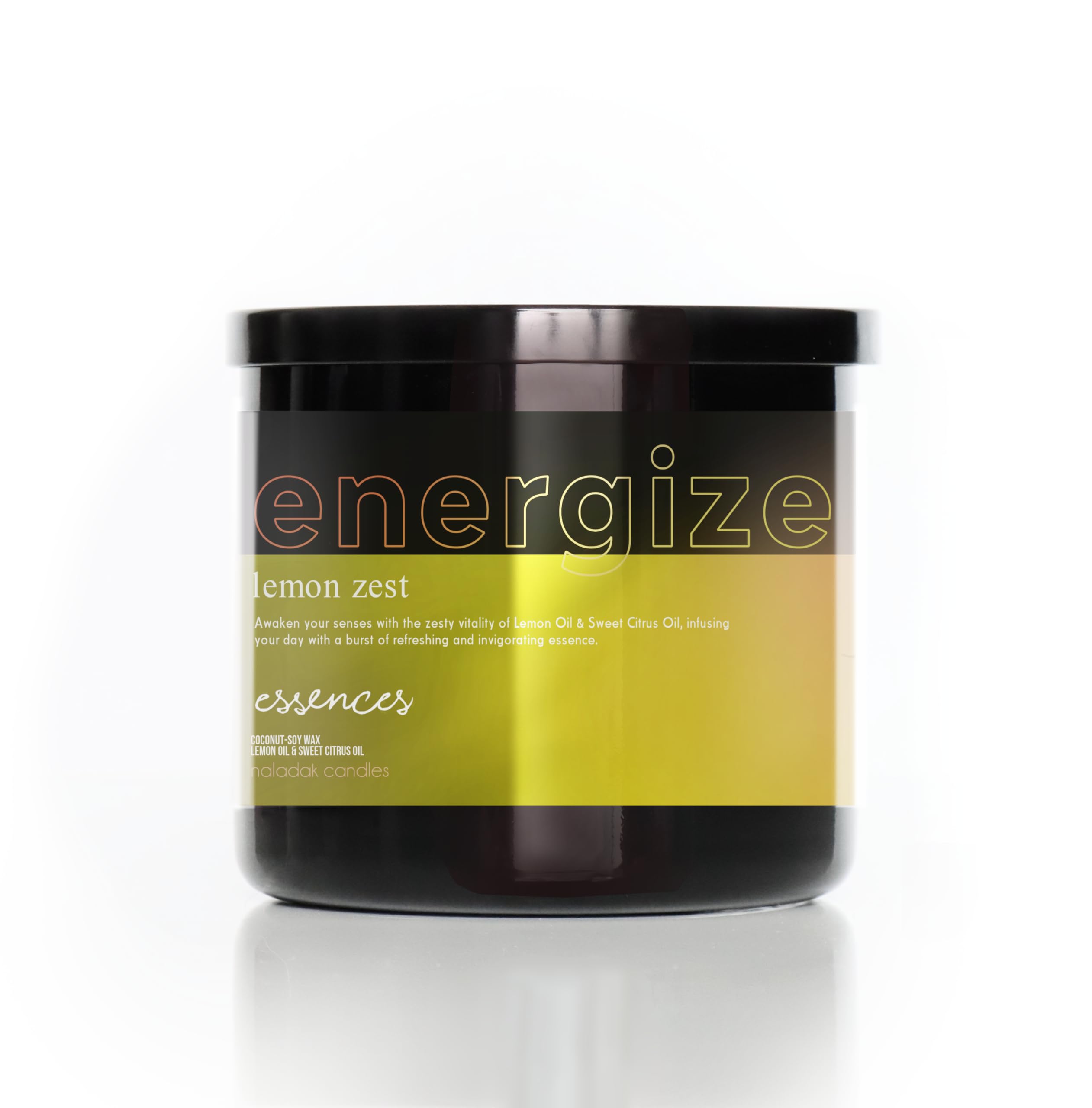 Amazon.com: Energize - Lemon Zest 3-Wick Aromatherapy 15oz Scented